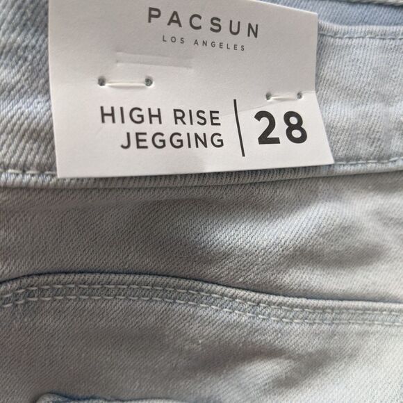 NWT PACSUN Stone Bleach High Rise Jeans Leggings - Picture 10 of 11